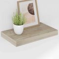 vidaXL Plávajúca nástenná polica, dubová 40x23,5x3,8 cm, MDF