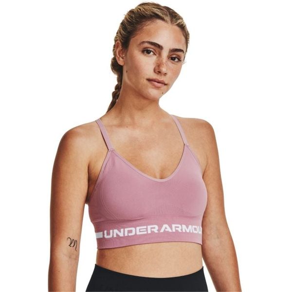 Športová podprsenka Seamless Low Long Pink - Under Armour, veľkosť XL, veľkosť oblečenia XL