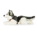 Veľký plyšový pes husky s postrojom 60 cm ECO-FRIENDLY