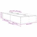 vidaXL Rám postele s úložným prostorem s úložiskom Biela 100 x 200 cm