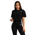 Dámske tričko Cropped Limitless Black - GymBeam, veľkosť XL, veľkosť oblečenia XL