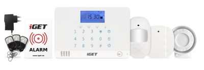 iGET SECURITY M3B-Domový bezdrôtový GSM zabezpečovací systém, SK, základný set iGET SECURITY M3B - Domovní bezdrátový GSM zabezpečovací systém, CZ, základní set