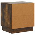 vidaXL Nočný stolík Dymový dub 43 x 34,5 x 44,5 cm Kompozitné drevo
