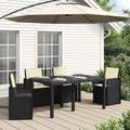 vidaXL Sedadlové a zadné vankúše Polyester Krémová 47 x 45 x 2 cm