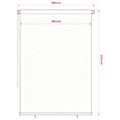 vidaXL Vonkajšia zatemňovacia roleta 165 (Š) x 230 (V) cm modrá HDPE