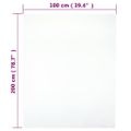 vidaXL Priliehavé prestieradlá Jersey 2 ks biele 100x200 cm bavlna
