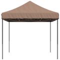 vidaXL Skladací pop-up párty stan hnedý 410x279x315 cm