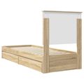 vidaXL Úložná posteľ Sonoma dub 75 x 190 cm Kompozitné drevo