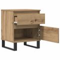 vidaXL Nočné stolíky 2 ks dub artisan 40x35x50 cm kompozitné drevo
