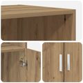 vidaXL Highboard Dub artisan 70 x 42,5 x 185 cm Kompozitné drevo