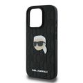 Obal Karl Lagerfeld pre iPhone 16 Pro 6,3" KLHCP16LPGKLKIPK čierny tvrdý Monogram Karl Head Pin