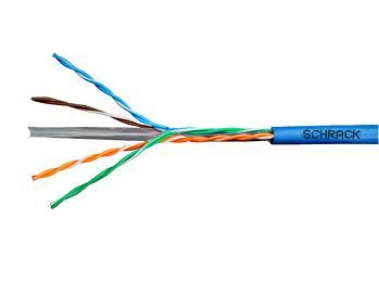 Kábel U/UTP Cat.6 4x2xAWG24 300 MHz, PVC modrý, Eca, 305m
