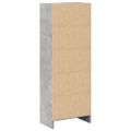 vidaXL Knižnica betónová sivá 40x24x109 cm kompozitné drevo