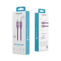 Forever Vibe cable USB-C - USB-C 1,0 m 60W dark cherry