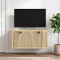 vidaXL Nástenná TV skrinka Nástenný Dub sonoma 59,5 x 31 x 30 cm