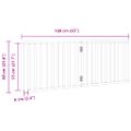 vidaXL Skladacia brána pre psa, 2 panely, 160 cm, topoľové drevo
