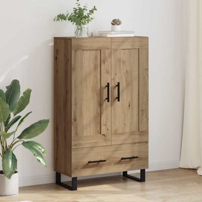 vidaXL Highboard Remeselný dub 69,5 x 31 x 115 cm Kompozitné drevo