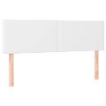 vidaXL Boxspring posteľ s matracom a LED biela 140x200 cm umelá koža