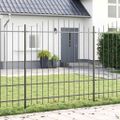 vidaXL Záhradný plot WOERDEN 8 ks 170 x 215 cm Sivá