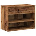 vidaXL Lavica na topánky staré drevo 60x30x45 cm kompozitné drevo