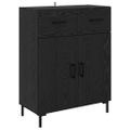 vidaXL Highboard 2 ks Čierny dub 69,5 x 34 x 180 cm Kompozitné drevo