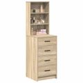 vidaXL Highboard dub sonoma 40 x 41 x 135 cm Kompozitné drevo