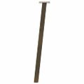 vidaXL Nohy konzolového stolíka 4 ks, prírodná oceľ, 72 cm, oceľ