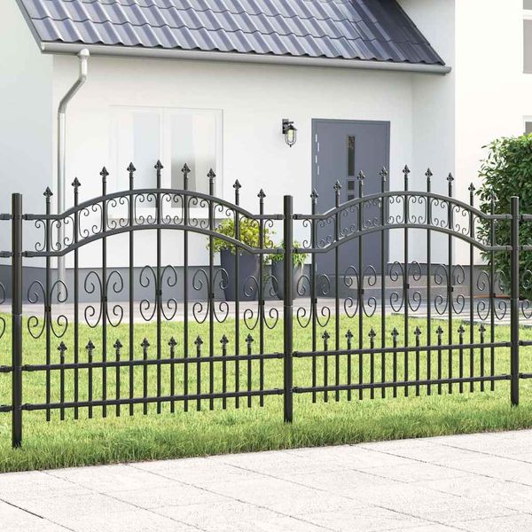 vidaXL Záhradný plot KAMPEN 240 x 140 cm Mesh Povrchovo upravená oceľ
