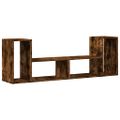 vidaXL TV skrinky 2 ks dymový dub 75x30x50 cm kompozitné drevo