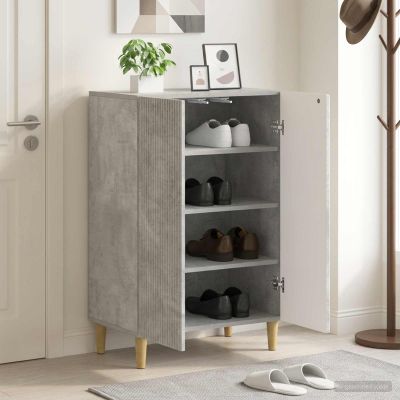 vidaXL Skriňa na topánky ARNHEM 59,5 x 39,5 x 90 cm Kompozitné drevo