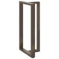 vidaXL Nohy barového stola v tvare T, 2 ks, čierne, 60x35x(110-111) cm, oceľové