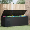 vidaXL Záhradný box na vankúše z polyratanu 291x100,5x104 cm čierny