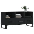 vidaXL TV stolík čierny 102x36x50 cm kompozitné drevo