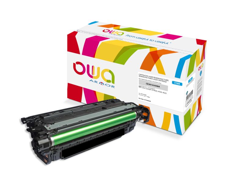 OWA Armor toner kompatibilný s HP CE261A, 11000st, modrá/cyan
