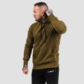 Mikina Athlete Military Green Black - GymBeam, veľkosť S, 60% cotton, 40% nylon