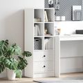 vidaXL Highboard Biela 45,5 x 34 x 127 cm
