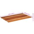 vidaXL Stolová doska, akáciový masív 25-27 mm, 60x100 cm
