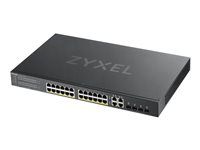 Prepínač - inteligentný - 24 x 10/100/1000 (PoE+) + 4 x kombinácia Gigabit SFP + 4 x 10/100/1000 - Možno montovať do rozvádzača - PoE+ (375 W)