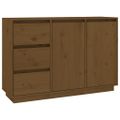 vidaXL Komoda medovo-hnedá 111x34x75 cm borovicový masív