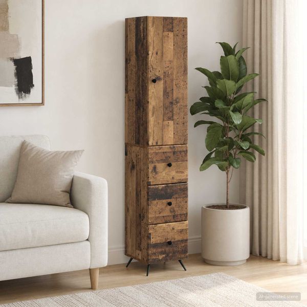 vidaXL Sada skríň 2 ks 34,5 x 34,5 x 90 cm Kompozitné drevo