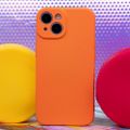 Silikónové puzdro pre Xiaomi Redmi 13c 5G oranžové