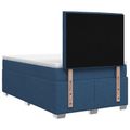 vidaXL Posteľ boxspring s matracom Modrá 120 x 200 cm Látka