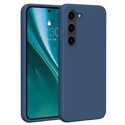 Silikónové puzdro Etteri pre Samsung Galaxy S23 tmavomodrá
