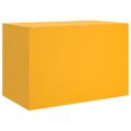 vidaXL TV skrinky 2 ks horčicovo-žlté 67x39x44 cm oceľ