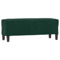vidaXL Lavička tmavozelená 100x35x41 cm zamat