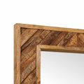 vidaXL Zrkadlo Hnedá 70 x 50 x 3 cm Sklo
