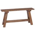 vidaXL lavička Prírodná 92 x 23,5 x 45,5 cm Mahagónový masív