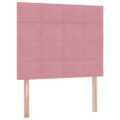 vidaXL Postel s úložným prostorem a matrací Ružová 120 x 190 cm Zamat