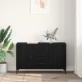 vidaXL Servírovacia skriňa Čierny dub 100 x 36 x 60 cm
