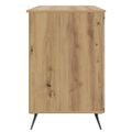 vidaXL Stôl Dub artisan 142,5 x 50 x 75 cm Kompozitné drevo